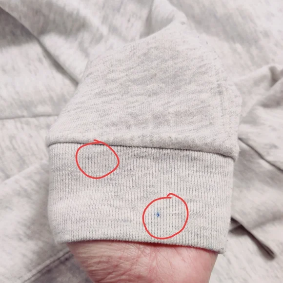 Abercrombie & Fitch Sherpa Lined Gray Cardigan Jacket Open Front Sz XS/S - Picture 7 of 11